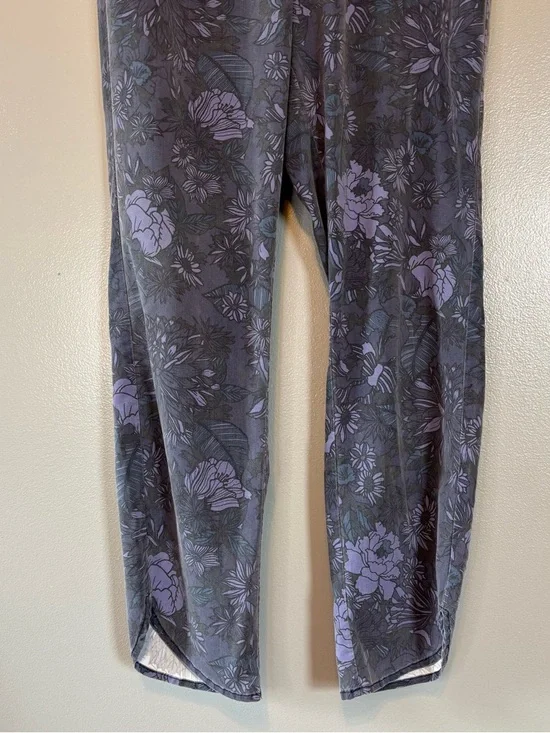 Marine Layer Re-Spun Large Allison Pull On Pants Blue Floral - Picture 3 of 7